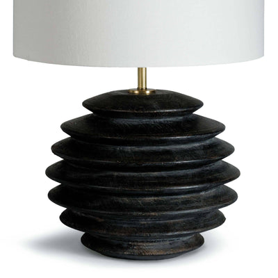 Coastal Living Accordion Ceramic Table Lamp | Black