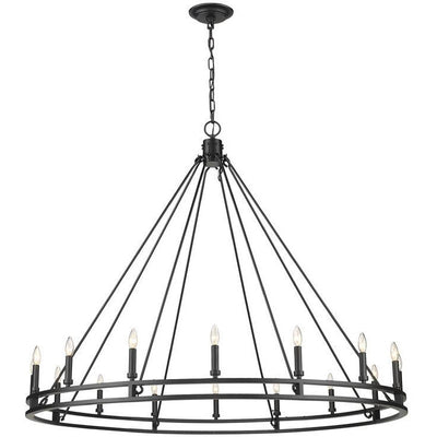 Dennison Chandelier | Matte Black