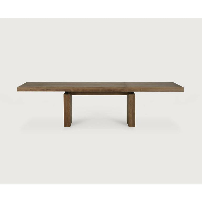Teak Double Ext Dining Table
