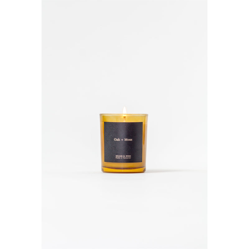 Amber Series Soy Wax Candles | Oak + Moss