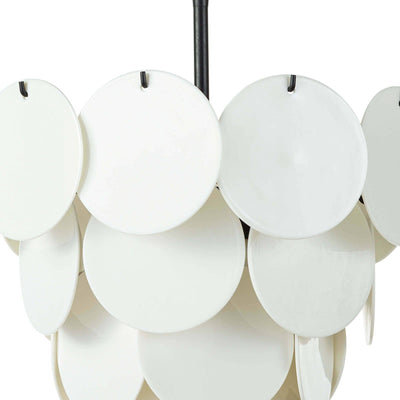 Solstice Chandelier | White Glazed