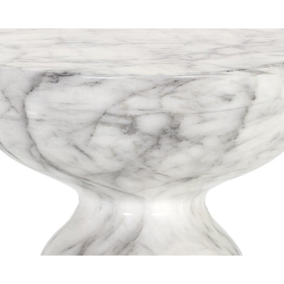 Gahan End Table | Marble Look