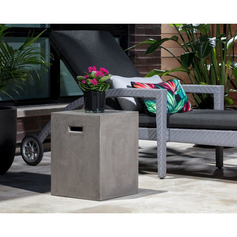 Cayman Outdoor End Table | Grey