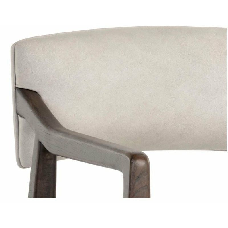 Keag Office Chair | Saloon Light Grey Leather