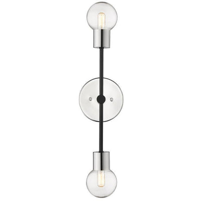 Neutra 2-Light Wall Sconce | Polished Nickel | Open box