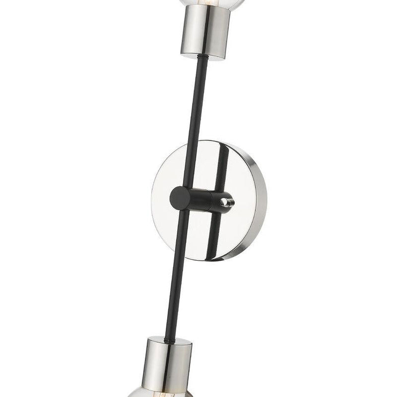 Neutra 2-Light Wall Sconce | Polished Nickel | Open box