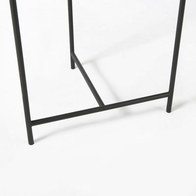 Starbuck Side Table | Black/Grey Marble