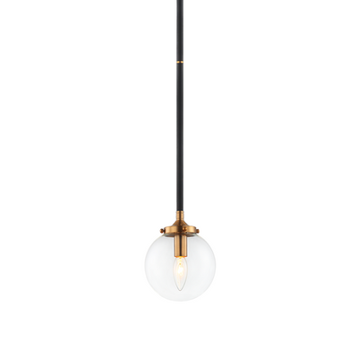 Particles Pendant | 1 light Aged Gold/Clear