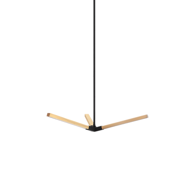 Asterisk 3-Light Pendant | Large/Aged Gold Brass