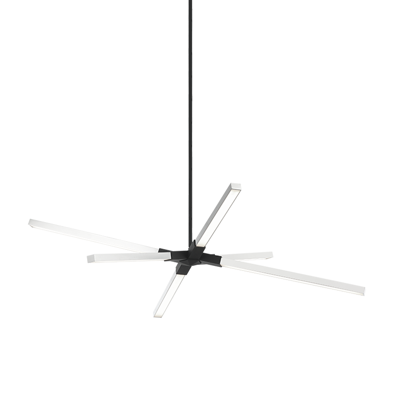 Asterisk 6-Light Pendant | Chrome