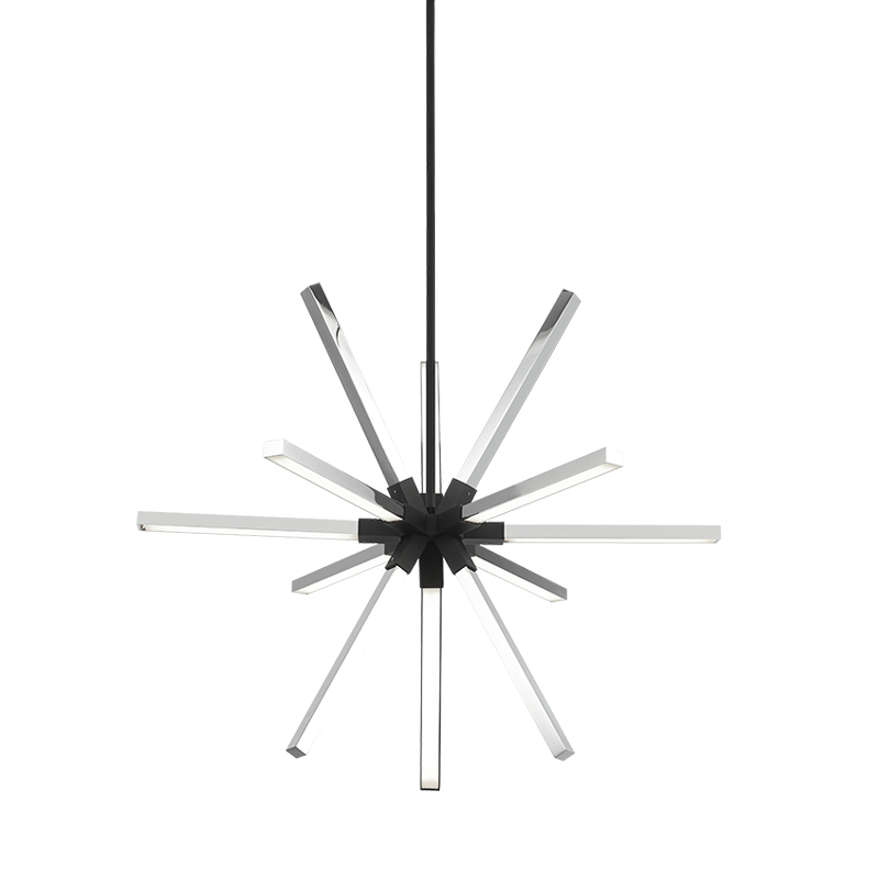 Asterisk 12-Light Pendant | Chrome