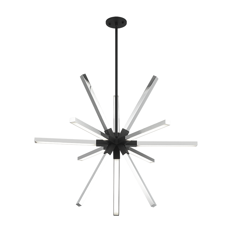 Asterisk 12-Light Pendant | Chrome