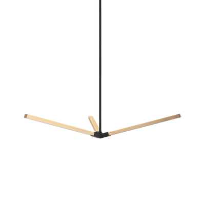 Asterisk 3-Light Pendant | Extra-Large/Aged Gold Brass