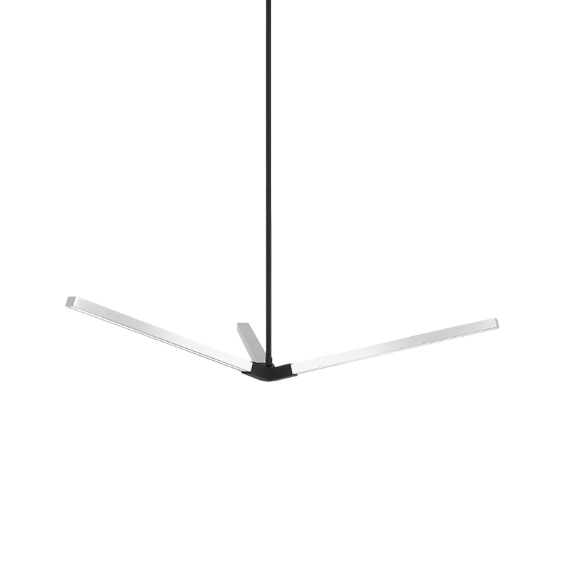 Asterisk 3-Light Pendant | Extra-Large/Chrome