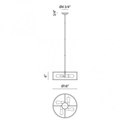 Candid Pendant | 4-Light Round