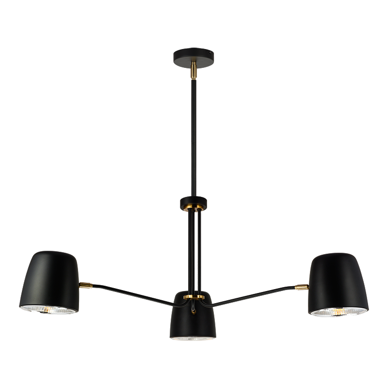 Luca 3-Light Pendant | Black