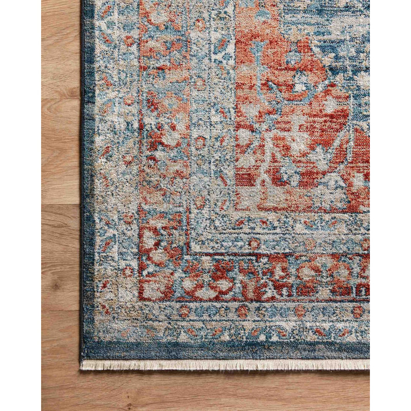 Elise Rug 05 | Magnolia Home by Joanna Gaines x Loloi | Navy / Red