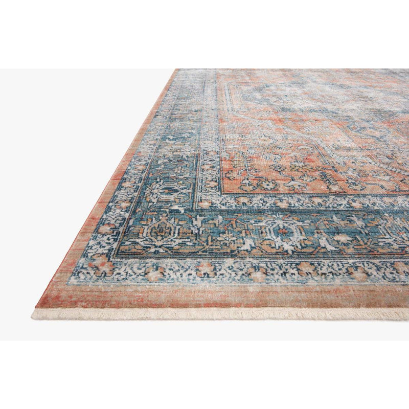 Elise Rug 01 | Magnolia Home by Joanna Gaines x Loloi | Coral / Blue