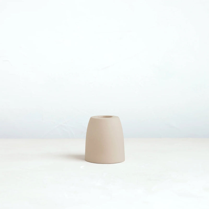 Ceramic Petite Cone Taper Holder | Sand