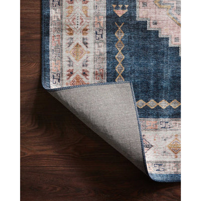 Heidi Rug 03 |  Denim / Blush