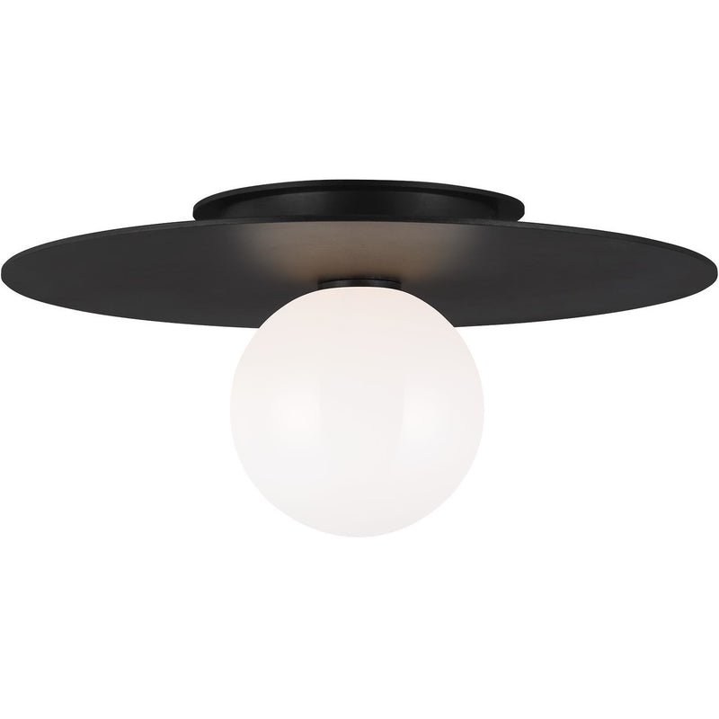 Nodes Medium Flush Mount | Midnight Black