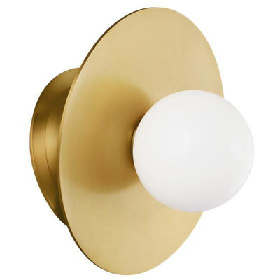 Nodes Angled Wall Sconce | Burnished Brass