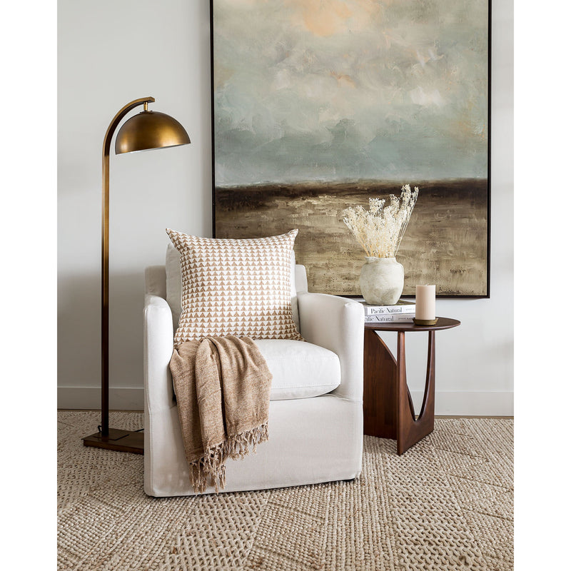 Hutson Club Chair | White Linen