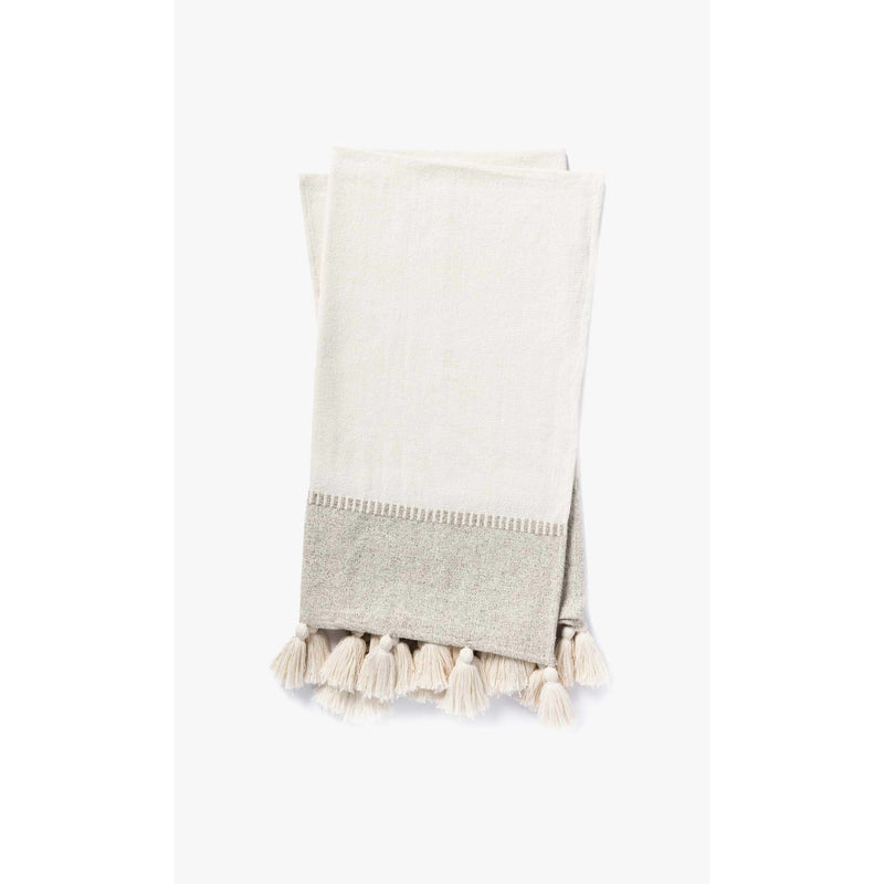 Ivey Throw | Magnolia Home by Joanna Gaines x Loloi | Grey / Natural