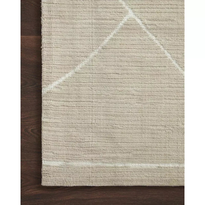 Logan Rug 01 | Magnolia Home by Joanna Gaines x Loloi | Oatmeal / White