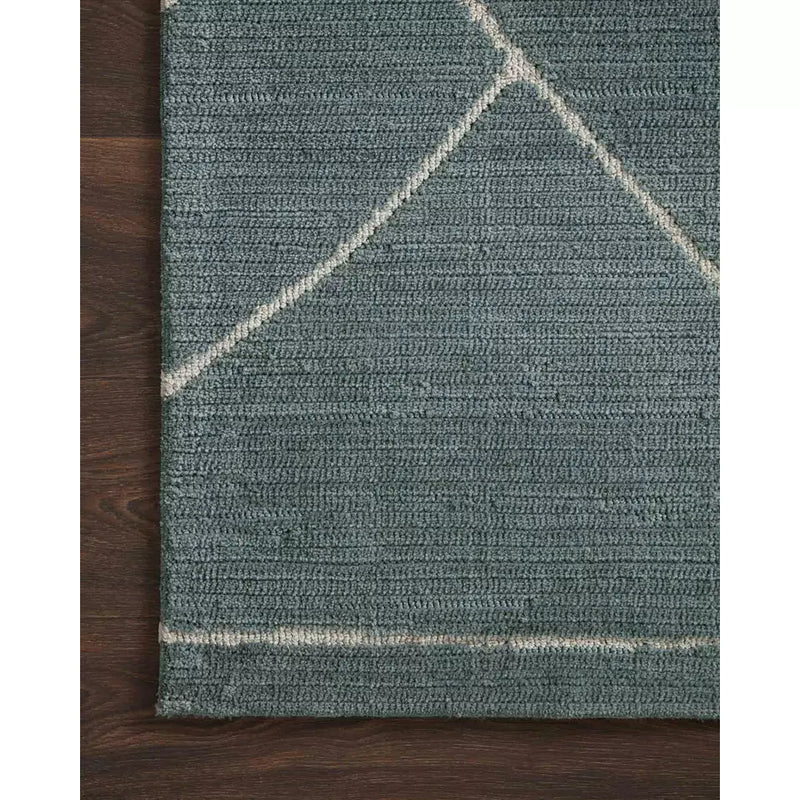 Logan Rug 01 | Magnolia Home by Joanna Gaines x Loloi | Slate / White