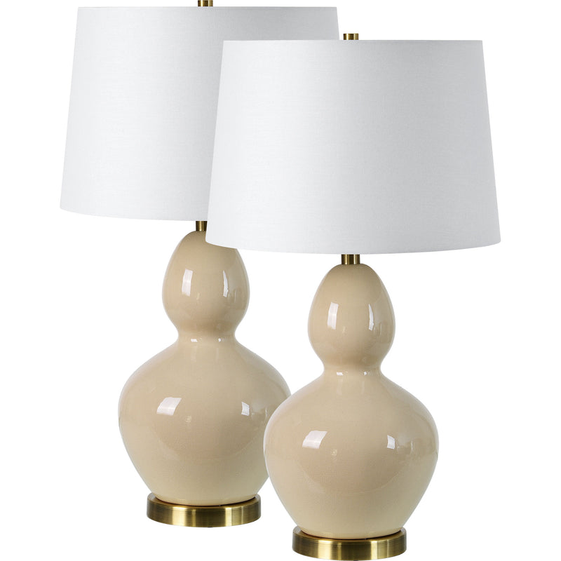 Kamilia Table Lamps | Glazed Cream (Set of 2)