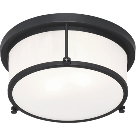 Caisse Claire 11" Flush Mount | Matte Black