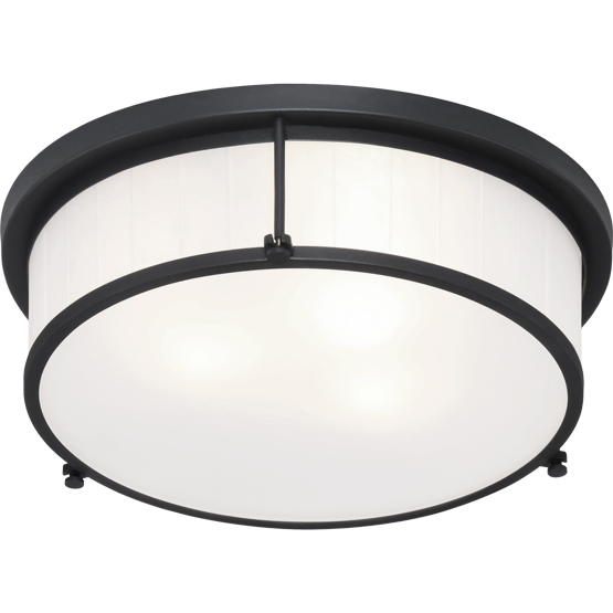 Caisse Claire 15" Flush Mount | Matte Black