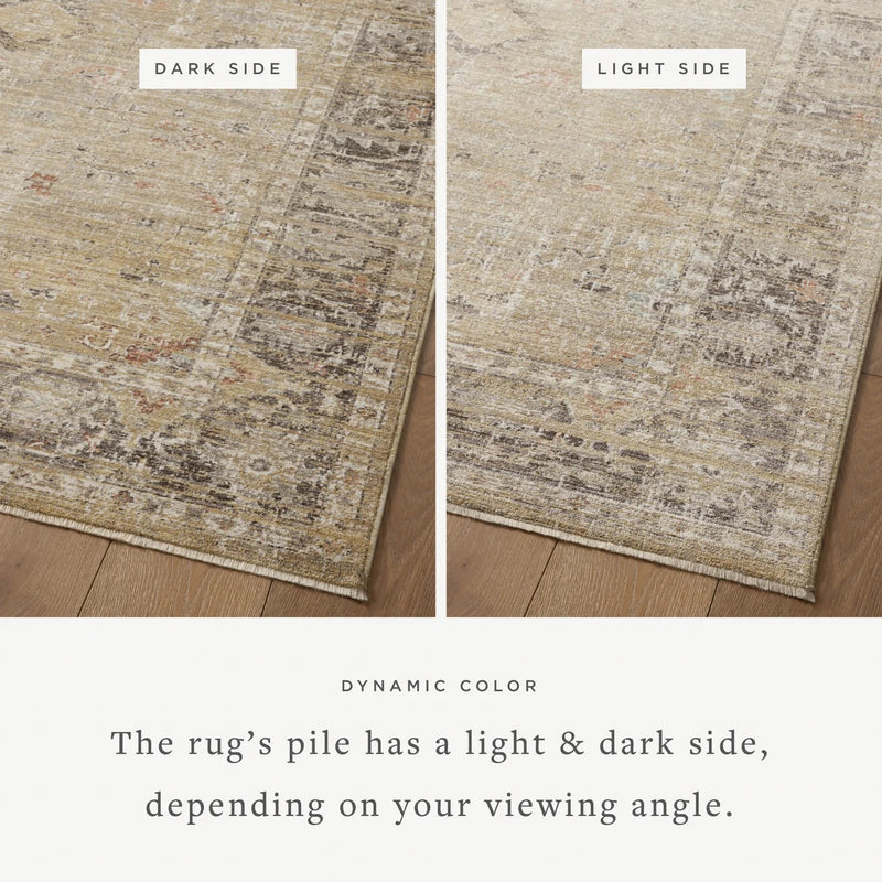 Millie Rug 03 | Magnolia Home by Joanna Gaines x Loloi | Gold / Charcoal