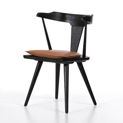 Ripple Dining Chair | Black Oak/Whiskey Cushion