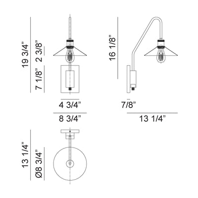 Bingrahm Wall Sconce | Black