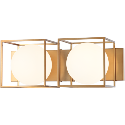 Squircle 2-Light Wall Sconce | Gold