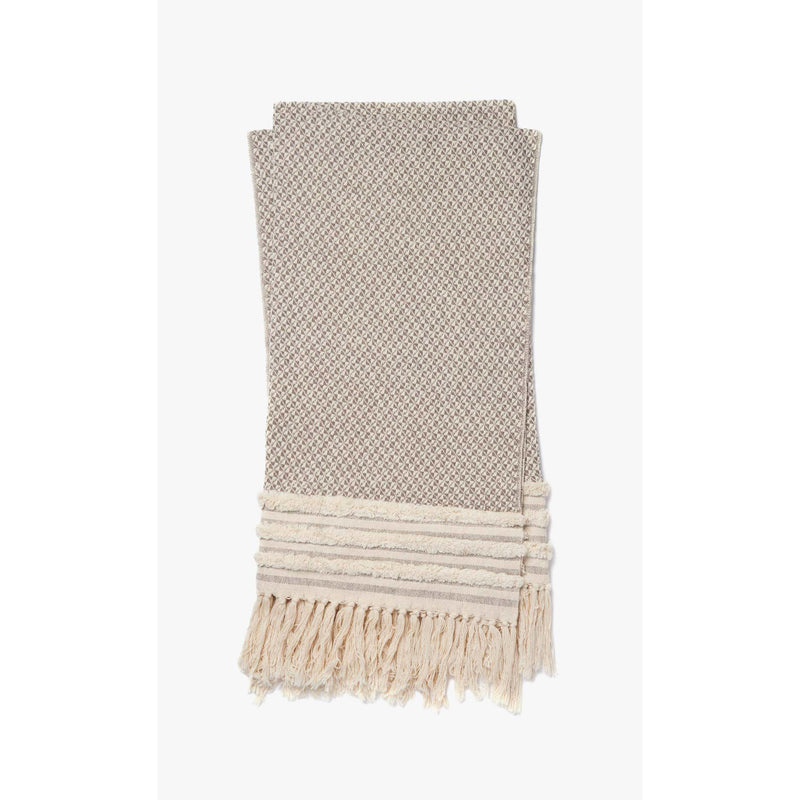Mackie Throw | Magnolia Home by Joanna Gaines x Loloi | Brown / Ivory