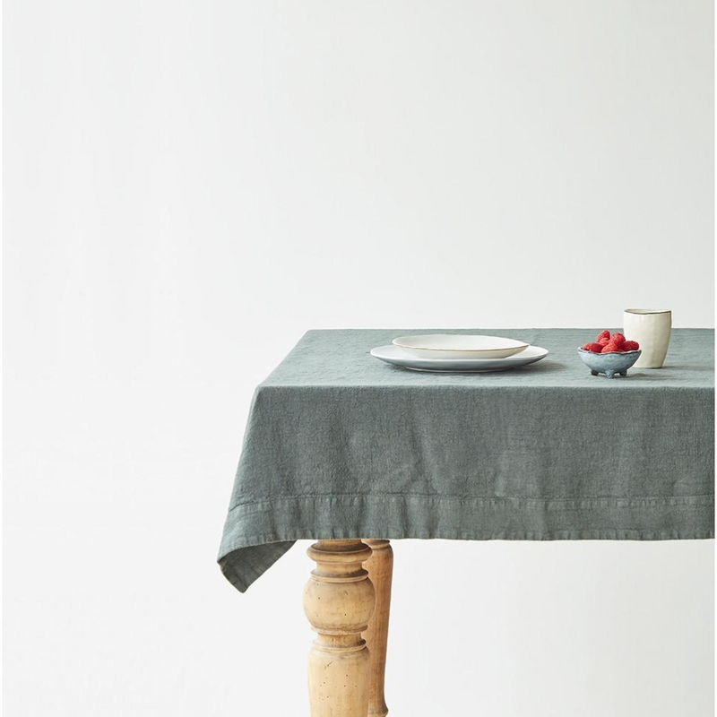 Linen Tablecloth | Forest Green