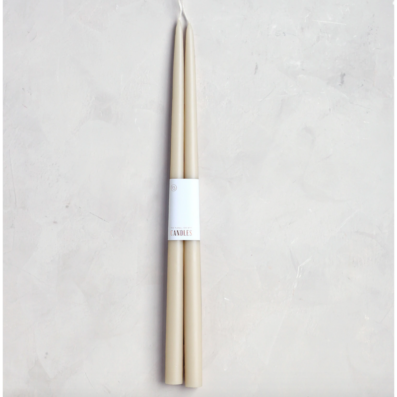 Taper Candles 18" | Parchment