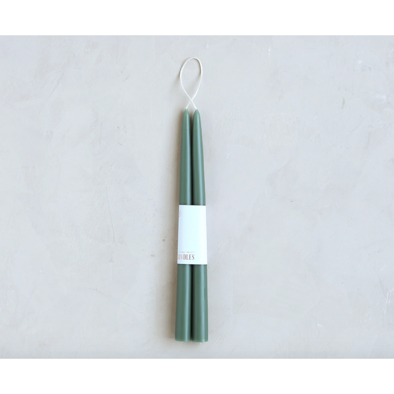 Taper Candles 12" | Moss