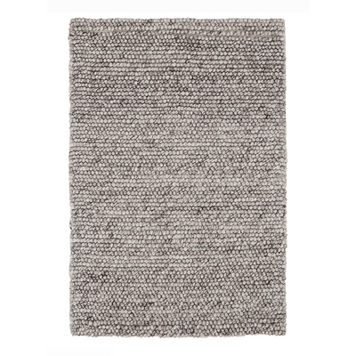 Niels Grey Woven Wool/Viscose Rug