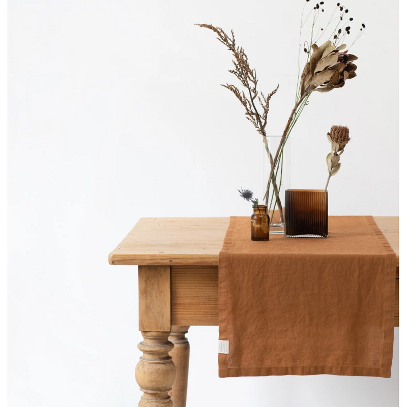Linen Table Runner | Hazelnut