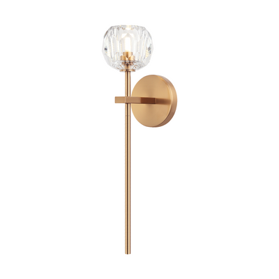 Rosa 1-Light Wall Sconce | Aged Gold Brass
