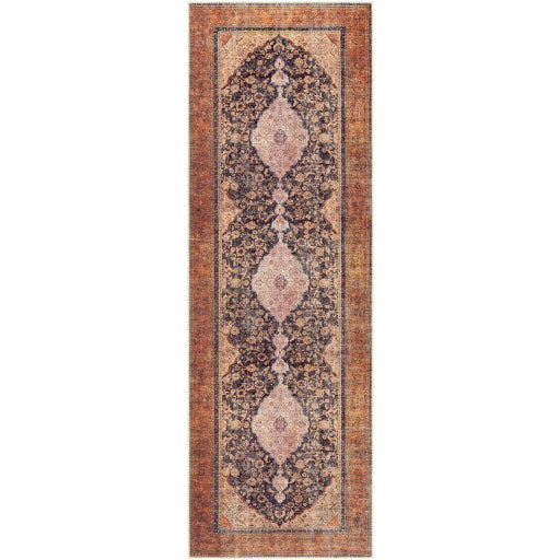 Allie Rug Machine Washable | Deep Mauve