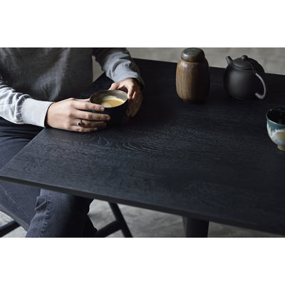 Torsion Dining Table | Square Black Oak