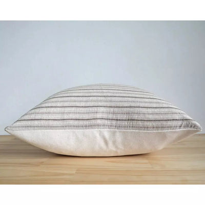 Leo Pillow | Brown Weaved Stripes