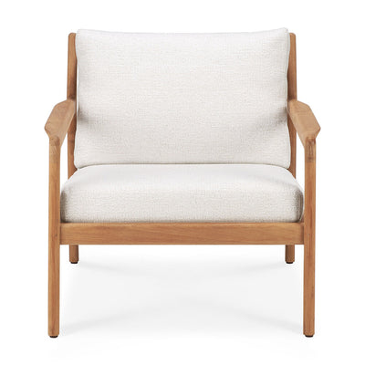 Teak Jack Outdoor Lounge Chair | Off-White