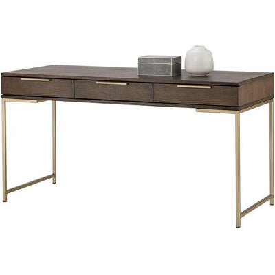 Rilo Desk | Gold/ Umber