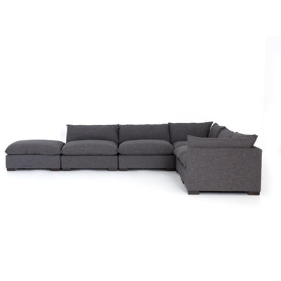 West Sectional 5 piece with ottoman | Charcoal